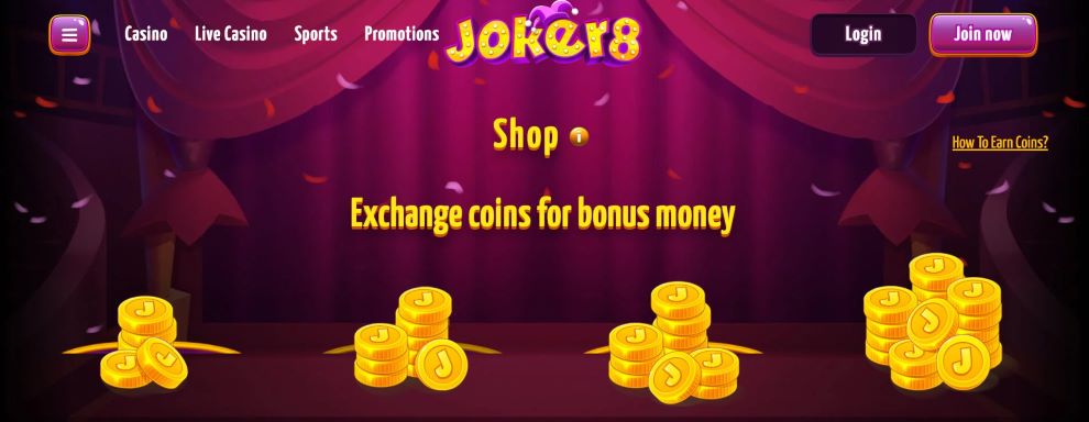 Phương thức rút tiền Joker8 Casino